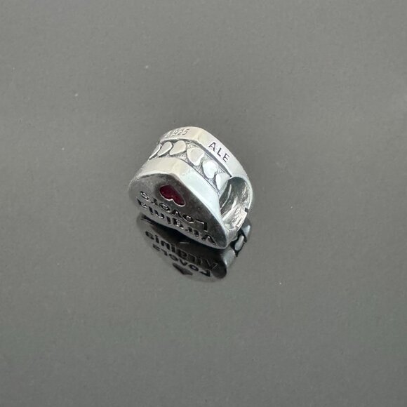 Pandora Virginia Lovers Heart Charm S 925 Jewelry - Picture 6 of 7